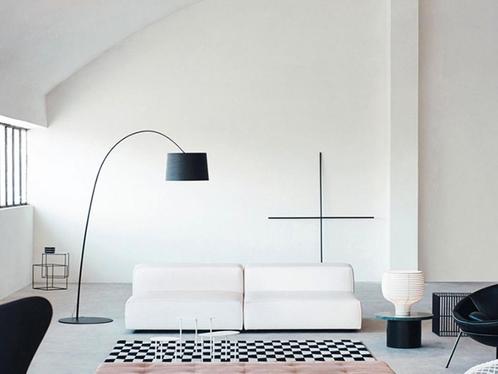 5x Foscarini Twiggy Vloerlamp Zwart Metaal - LED & Dimmer, Huis en Inrichting, Lampen | Vloerlampen, Nieuw, 150 tot 200 cm, Kunststof