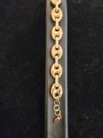 14 k gouden koffieboon schakel armband 20,1 gram, Sieraden, Tassen en Uiterlijk, Armbanden, Ophalen of Verzenden, Nieuw, Goud