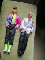 2 Vintage barbie Kens, in outfit 1 met oorbel mattel, Verzenden, Zo goed als nieuw, Barbie
