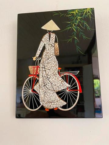 Vietnamese student eierschelp schilderij beschikbaar voor biedingen