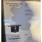 NIEUWE Eettafel Riviera Maison Sherwood Dia150 Black -55%!, Info@rivieramaison.nl, 150 tot 200 cm, Nieuw, Ophalen of Verzenden