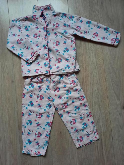 Warme Roze Flanellen Meisjes Pyjama Maat 116, Kinderen en Baby's, Kinderkleding | Maat 116, Gebruikt, Meisje, Nacht- of Onderkleding