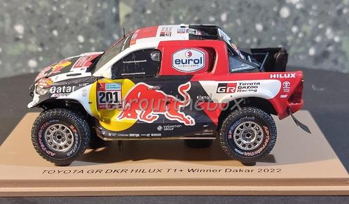 Toyota GR DKR Hilux T1 Winner Dakar 2022 1/43 Spark Sp147, Hobby en Vrije tijd, Modelauto's | 1:43, Nieuw, Auto, Overige merken