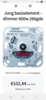 2x Jung dimmer 60 tot 600watt 1x Jung schakelaar nieuw!, Ophalen of Verzenden, Zo goed als nieuw, Schakelaar