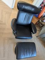 Twee Stressless Jazz relax fauteuils + bijbehorende hockers, Huis en Inrichting, Fauteuils, Ophalen, Zo goed als nieuw, 75 tot 100 cm