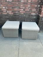 Twee hockers 40x40, Ophalen, Vierkant, 50 tot 75 cm