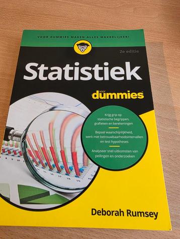 Statistiek voor Dummies - Deborah Rumsey beschikbaar voor biedingen