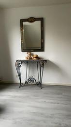 Prachtig italiaans tafeltje met spiegel, Antiek en Kunst, Ophalen of Verzenden, Rechthoekig, 100 tot 150 cm