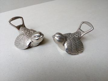 Flessenopeners.Vogeltjes.Vintage.Decoratie.Pr.p/stuk beschikbaar voor biedingen
