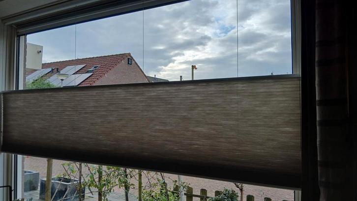 Plissé Gordijn - Lichtdoorlatend, Huis en Inrichting, Stoffering | Gordijnen en Lamellen, Zo goed als nieuw, 150 tot 200 cm, 200 cm of meer