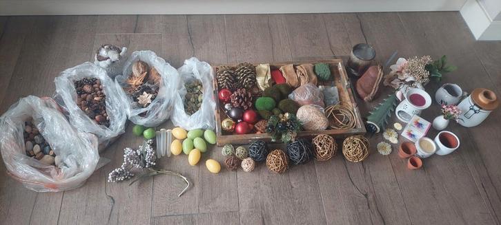 Partij Decoratie Materialen kerst herfst pasen, Hobby en Vrije tijd, Knutselen, Gebruikt, Materiaal, Ophalen of Verzenden