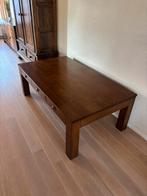 Massief eikenhouten salontafel, Huis en Inrichting, Tafels | Salontafels, Ophalen, 100 tot 150 cm, Eikenhout, 50 tot 100 cm