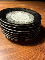 Copo 8 schoteltjes zwart goud gedecoreerd, Antiek en Kunst, Ophalen