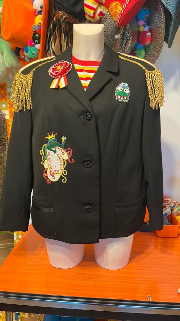 Jas oeteldonk maat 46, Kleding | Dames, Carnavalskleding en Feestkleding, Zo goed als nieuw, Kleding, Carnaval, Maat 46/48 (XL) of groter