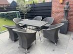 4 Seasons Outdoor tuinset tuintafel met 6 stoelen (4SO), Tuin en Terras, Tuinsets en Loungesets, Ophalen, Zo goed als nieuw