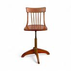 Teakhouten Vintage Bureaustoel, Antiek en Kunst, Ophalen