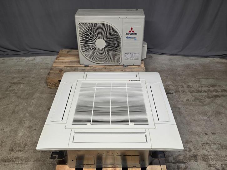 Mitsubishi Heavy Hyper Inverter cassette 5 kW airco R32, Witgoed en Apparatuur, Airco's, Refurbished, Plafondventilator, 100 m³ of groter