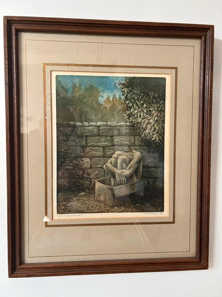 WEGWERPMENS, Antiek en Kunst, Kunst | Etsen en Gravures, Ophalen