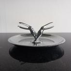 Asbak mid century met 2 chromen toekans Firma Hamilton 1950, Ophalen of Verzenden, Gebruikt, Asbak