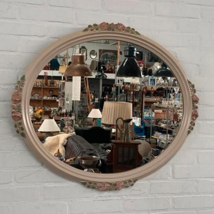 Spiegel Lodewijk barok spiegel DeKnudt België jaren 70, Huis en Inrichting, Woonaccessoires | Spiegels, Ophalen of Verzenden