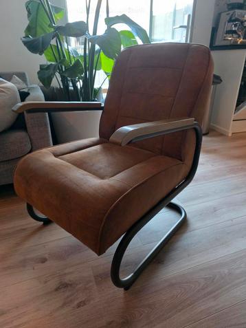 Vintage Bruine Fauteuil beschikbaar voor biedingen