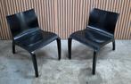 2 x Studio Parade design stoelen zwart hout Lente Fauteuil, Zwart, Ophalen of Verzenden, Zo goed als nieuw, Vijf, Zes of meer stoelen