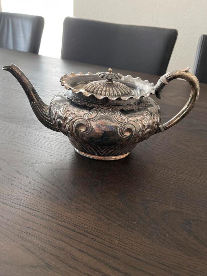 Antieke engelse theepot, Antiek en Kunst, Antiek | Goud en Zilver, Ophalen of Verzenden