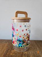Cashstuffing spaarpot voorraadpot snoeppot stitch fiets, Ophalen of Verzenden, Nieuw