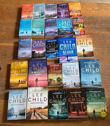 Jack Reacher reeks deel 1 t/m 24 + op doorreis (verzameling) beschikbaar voor biedingen