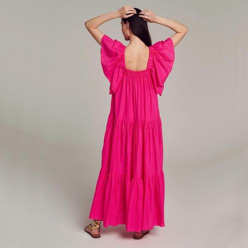 * Devotion 36 * NIEUW maxi dress, lange jurk, musthave!, Kleding | Dames, Jurken, Nieuw, Maat 36 (S), Roze, Onder de knie, Ophalen of Verzenden