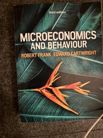 Microeconomics and Behaviour - 3e editie beschikbaar voor biedingen