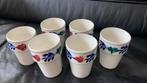 Boerenbont 6 bekers Boch, Huis en Inrichting, Keuken | Servies, Ophalen of Verzenden, Zo goed als nieuw, Kop(pen) en/of Schotel(s)