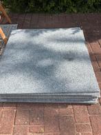 Tapijt tegels grijs 100x100 totaal 32m2 !!, Tuin en Terras, Ophalen, Gebruikt