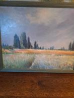 Landschap Schilderij A. Booij, Antiek en Kunst, Ophalen of Verzenden