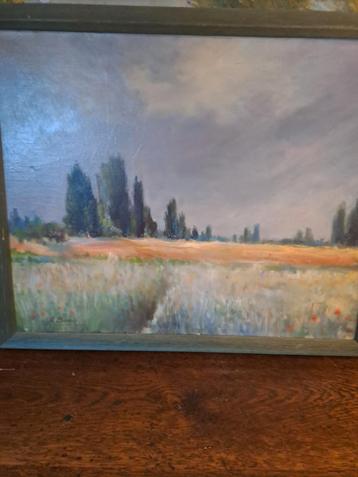 Landschap Schilderij A. Booij beschikbaar voor biedingen