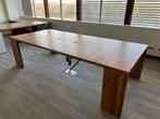 Design houten tafel / vergadertafel 270x120xH74 cm, 4 stuks, Huis en Inrichting, Tafels | Eettafels, 200 cm of meer, Teakhout