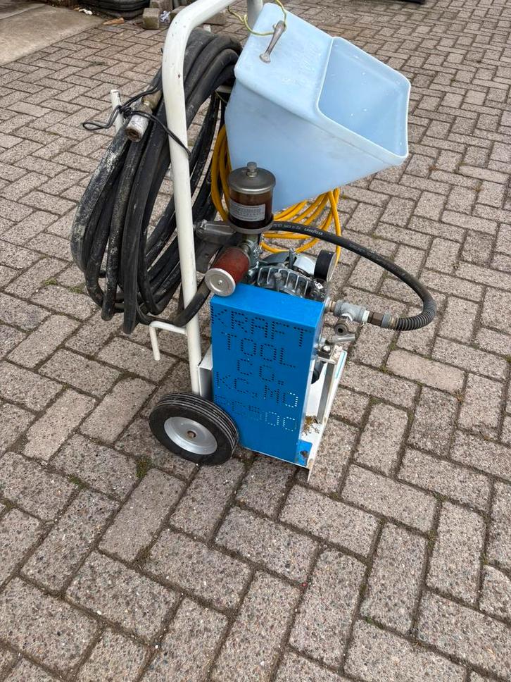 Textuur spuit combinatie / Keim / leemfinisch / kalkverf, Doe-het-zelf en Verbouw, Schildersmaterialen, Zo goed als nieuw, Overige typen
