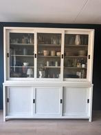 Vitrine kast kalkwit, Ophalen, 200 cm of meer, 200 cm of meer, Overige houtsoorten