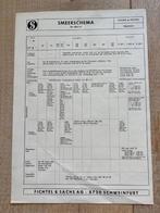 Origineel smeerschema SACHS STAMO- en dieselmotoren, Ophalen of Verzenden, Overige merken