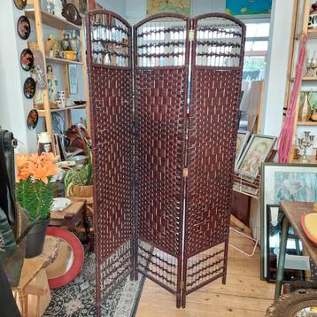 Lucky Vintage Kamerscherm / roomdivider bamboe bohemi beschikbaar voor biedingen