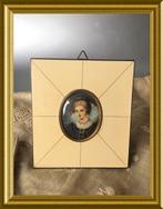 Oud miniatuurportret lijstje, Antiek en Kunst, Ophalen of Verzenden