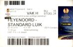 Feyenoord - Standaard Luik toegangskaart 2-10-2014, Verzamelen, Verzenden, Feyenoord