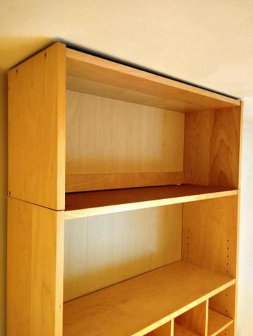 BILLY Ikea kast berken | los bovendeel | deuren | plankinzet - afbeelding 6