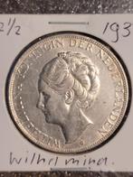 Rijksdaalder wilhelmina 1933., Postzegels en Munten, Munten | Nederland, Ophalen of Verzenden, Koningin Wilhelmina, 2½ gulden