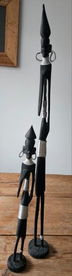 Houtsnijwerk Tanzania - authentiek - Makonde Afrika, Antiek en Kunst, Kunst | Beelden en Houtsnijwerken, Ophalen of Verzenden