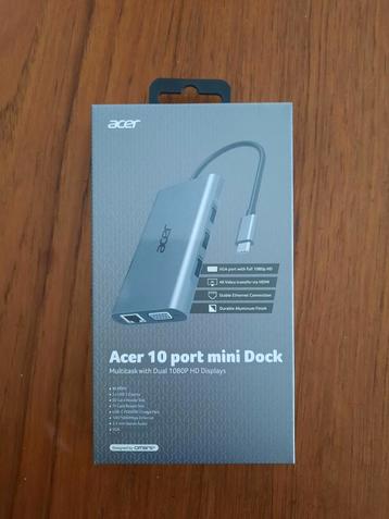 Acer 10 Port mini dock niet gebruikt en ongeopend  beschikbaar voor biedingen