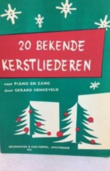 piano, zang: 20 Bekende Kerstliederen-kerstmis beschikbaar voor biedingen