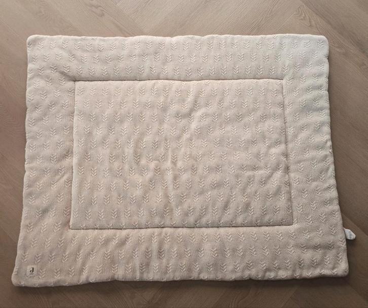 Boxkleed Jollein - tweezijdig (Beige) 75x95cm, Kinderen en Baby's, Boxen, Zo goed als nieuw, Boxkleed, Ophalen