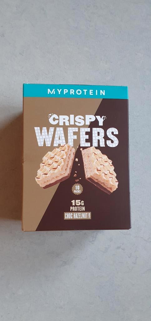 Eiwit wafels Crispy wafers van myprotein chocolade hazelnoot, Diversen, Levensmiddelen, Ophalen of Verzenden