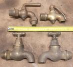 Grote duims kranen 1" brons messing koper, Antiek en Kunst, Antiek | Koper en Brons, Ophalen of Verzenden